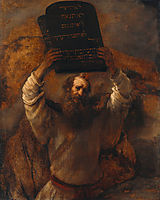 Moses Breaking the Tables of the Law, 1659, rembrandt