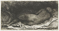 Negress lying down, 1658, rembrandt
