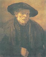 Old man with a Beret, 1654, rembrandt