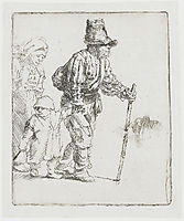 Peasant family on the tramp, 1652, rembrandt