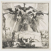 The phoenix or the statue overthrown, 1658, rembrandt