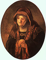 Portrait of artist-s mother, 1639, rembrandt