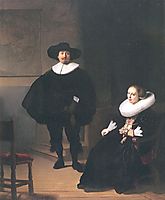Portrait of a Couple in an Interior, rembrandt