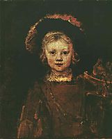 Portrait of Titus, 1653, rembrandt