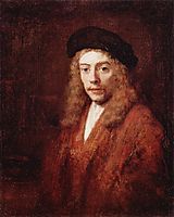 Portrait of a Young Man, 1663, rembrandt