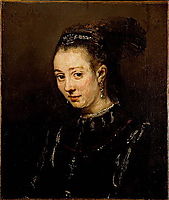 Portrait of a Young Woman, 1655, rembrandt