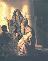 Presentation in the Temple, 1628, rembrandt