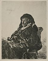 Rembrandt`s Mother in a Widow`s Dress, 1632, rembrandt