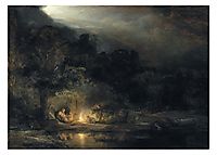 The Rest of the Flight into Egypt, 1647, rembrandt