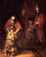The Return of the Prodigal Son, 1669, rembrandt