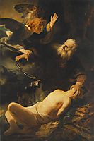 The Sacrifice of Abraham, 1635, rembrandt