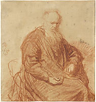 Seated Old Man, 1630, rembrandt