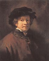 Self-portrait, 1654, rembrandt