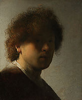 Self Portrait at an Early Age, 1628, rembrandt