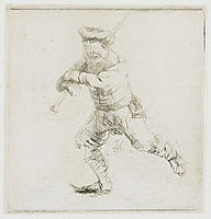 The skater, 1639, rembrandt