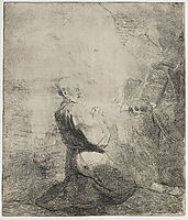 St. Jerome kneeling, 1630, rembrandt