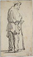 Standing Beggar Turned to the Right, 1629, rembrandt