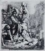 The Stoning Of Saint Stephen, 1635, rembrandt