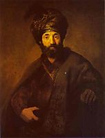 A Turk, rembrandt
