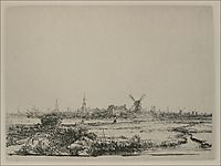 View of Amsterdam, rembrandt