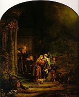 The Visitation, 1640, rembrandt