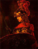 A Warrior, 1655, rembrandt