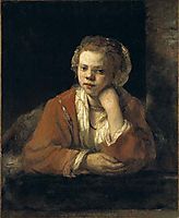 Young Girl at the Window, 1651, rembrandt