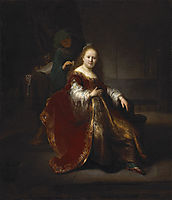 A Young Woman at her Toilet, 1632-1633, rembrandt