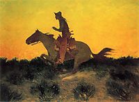 Against the Sunset, 1906, remington