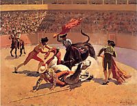 Bull Fight in Mexico, 1889, remington