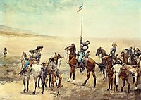 Signaling the Main Command, 1885, remington