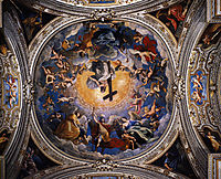 Christ in Glory between the angels and archangels, 1621, reni