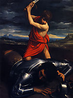 David and Goliath, 1610, reni