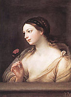 Girl with a Rose, reni
