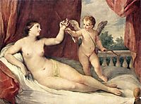 Reclining Venus with Cupid, c.1639, reni