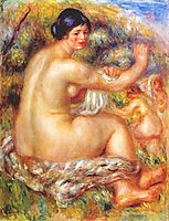 After the bath, 1912, renoir