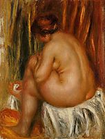 After Bathing (nude study), 1910, renoir