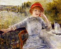 Alphonsine Fournaise on the Isle of Chatou, 1879, renoir