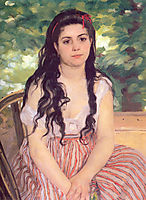 As was said Lisa or The Bohemian, 1868, renoir