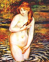 The Bather (After the Bath), 1888, renoir