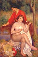 Bather and maid (The Toilet), c.1900, renoir
