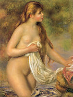 Bather with Long Hair, c.1895, renoir