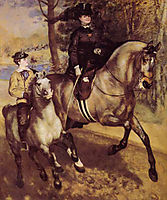 Bridle path in the Bois de Boulogne, 1873, renoir