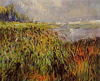 Bulrushes on the Banks of the Seine, 1874, renoir