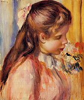 Bust of a Young Girl, c.1895, renoir