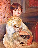 Child with cat (julie manet), 1887, renoir