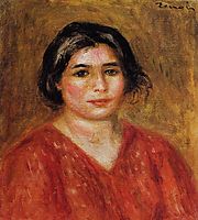 Gabrielle in a Red Blouse, 1913, renoir