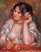 Gabrielle with a Rose, 1911, renoir