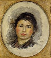 Head of a Young Woman, 1902, renoir