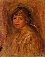 Head of a Young Woman, c.1915, renoir